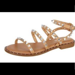 Cushionaire Tan Studded Sandals